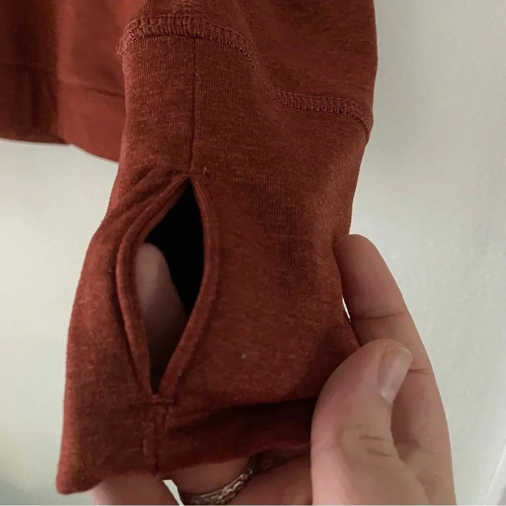Old Navy XXL Cowlneck Cropped Pullover New Rust Athleisure Activewear Sporty - Picture 9 of 16